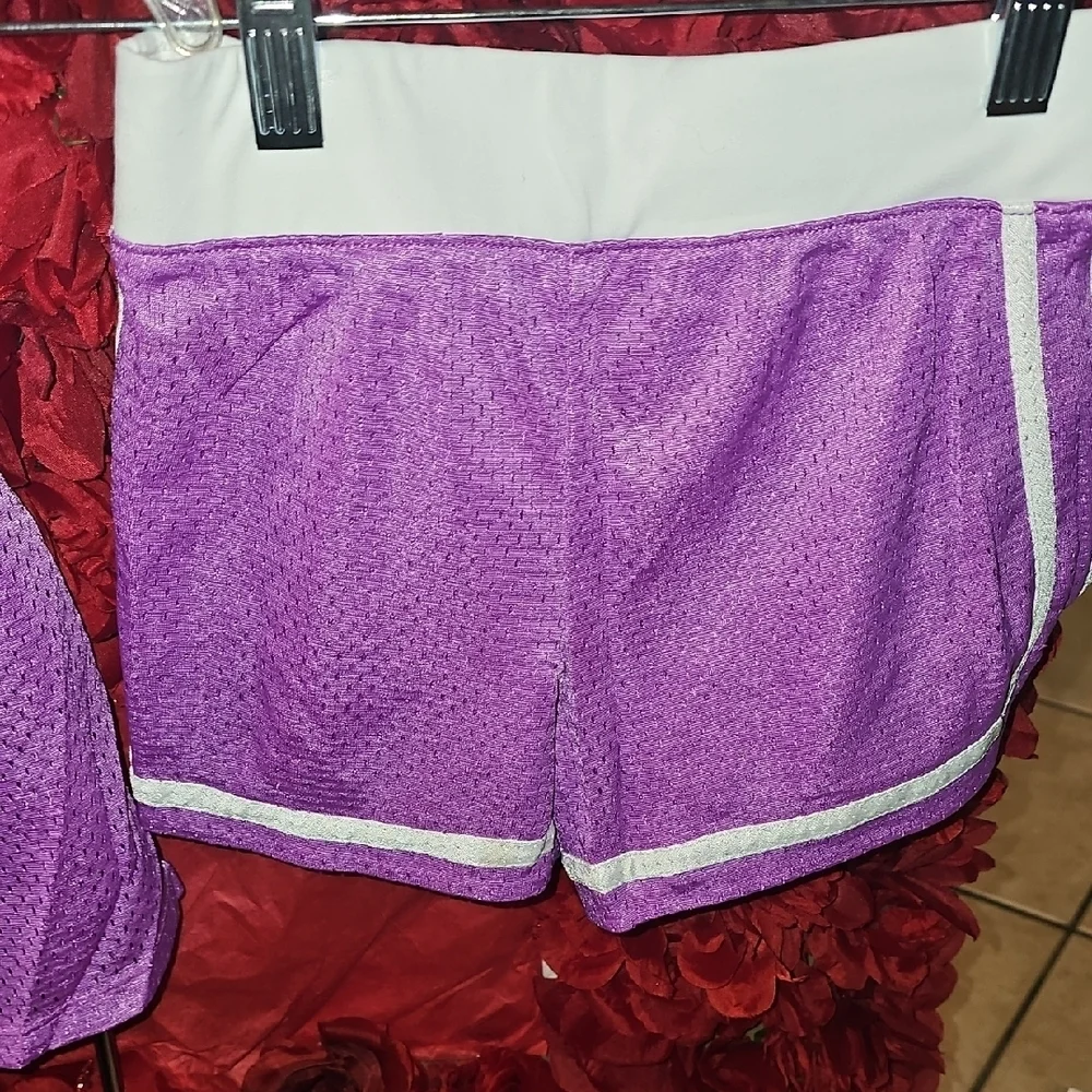 Justice Purple and White Dance Matching Set